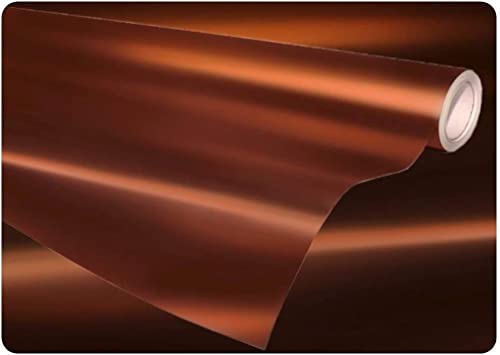 Image of CVANU Air Release Brown Matte Chrome Metallic Car Vinyl Vehicle Wrap CV-15 12''x100''inch