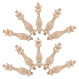HAKIDZEL Pilastri in Legno da Decorare 10 Pezzi Intagli per Balaustre e Miniature Romane Artigianali