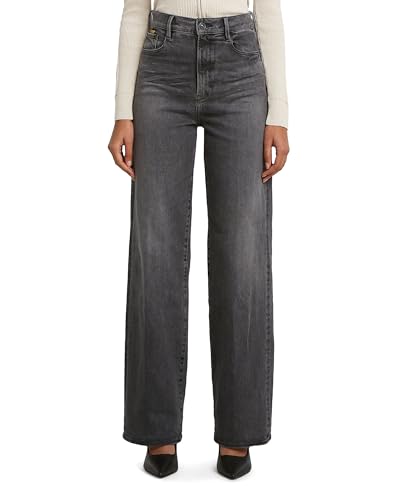 G-STAR Women's Deck 2.0 High Loose Jeans Schwarz (Worn In Black Sacramento D23591-D874-H402) 26W / 32L – Ansicht 1