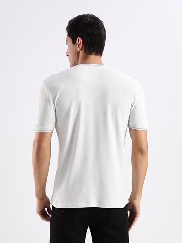 Image of TURMS Men's Ice Cool Tech Round Neck T-Shirt, Odor Control, Stretchable & Breathable, Cotton Rich Fabric, Half Sleeve