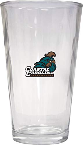 Coastal Carolina University 16 oz Pint Glass 2 Pack Officially Licensed Collegiate Product