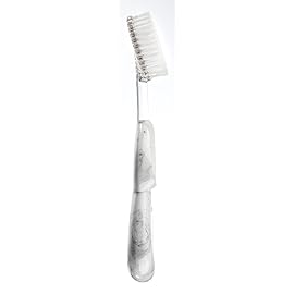 RADIUS Toothbrush Big Brush with Replaceable Head, Left Hand, Soft in Marble, BPA Free and ADA Accepted, Designed to Improve Gum Health and Reduce The Risk of Gum Disease