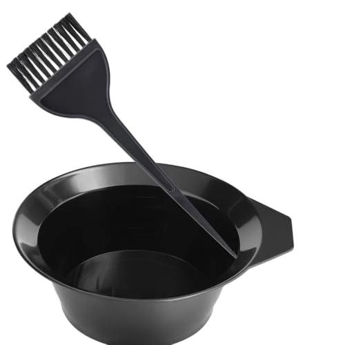 Set da 2 Accessori per Tintura Capelli | Ciotola Antiscivolo e Pennello per Applicazione del Colore