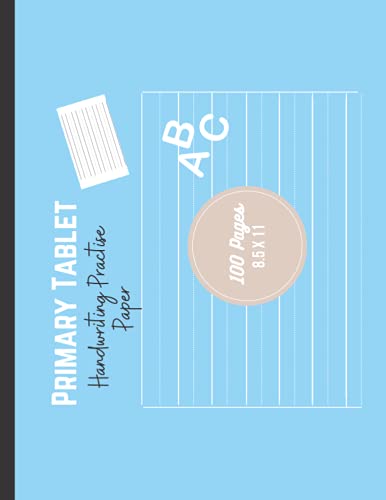 Primary Tablet: Kindergarten Writing Paper Landscape with Dotted Lines, a Primary Composition...