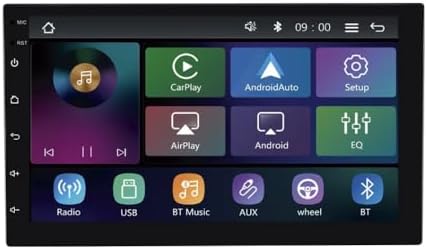 Central Multimídia MP5 Tela 7 Polegadas Roadstar RS-7200BR Pro Line Carplay Sem Fio