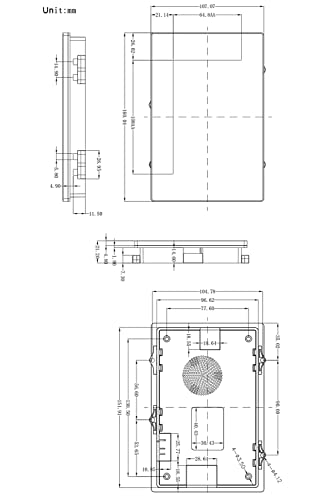 Image of Nextion Intelligent 5.0 Inch Display NX8048P050-011C-Y Serial HMI TFT Capacitive Touch Screen 800x480 LCD Module with Housing Supports Audio Video