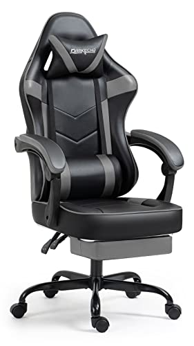 Mondschein Massage Gaming Chair with footrest Ergonomic Computer Office Chair with wide Seat...