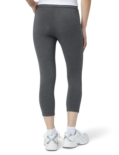 HUE Wide Waistband Blackout Cotton Capri Leggings — view 2