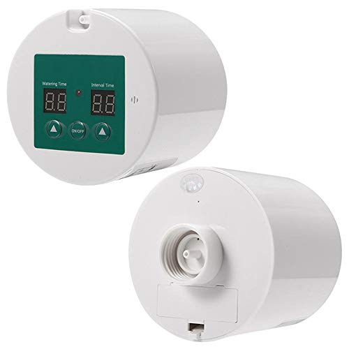 Outdoor Water Timer Micro Automatic Home Drip Irrigation System Sprinkler Water Timer Controller with 10m Tube (Color : White, Size : One size)