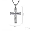 Collier Croix pour Hommes Femmes Acier Titane Classique Acier Inoxydable Simpliste Gothique Bijoux Personnalisés #3