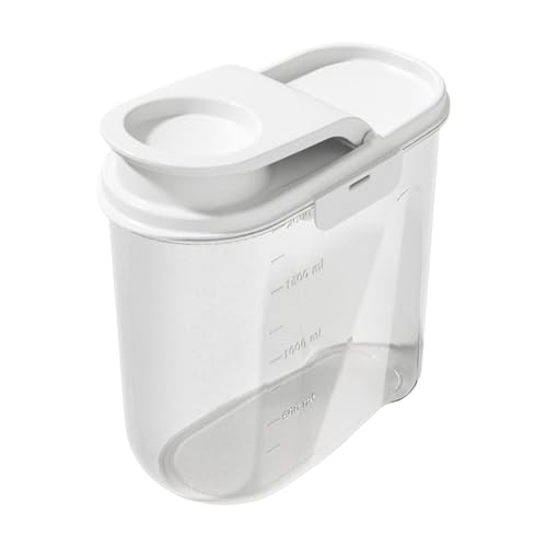 Contenedores Para Almacenar Comida de Mascotas | Recipiente Hermético Para Comida de Perro con Tapa | Cubo 2 Litros con Tapa Para Organizar Despensa Cocina Hogar Arroz Pasta Snacks Frutos Secos