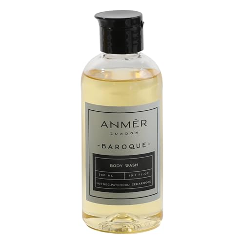 Image of Baroque Luxury Body Wash for Men & Women | Moisturizing Shower Gel with Natural Oils | Hydrating & Deep Cleansing Formula | Bergamot, Patchouli & Cashmere Fragrance | With Glycerin, Sea Buckthorn & Macadamia Oil | Softening Velvety Foam | 300ml