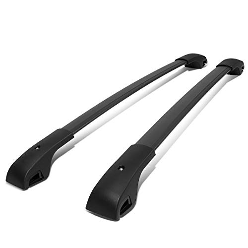 OE Style Matte Black Roof Rack Rail Cross Bars w ABS Mounting Brackets Replacement For Jeep Cherokee 14-20