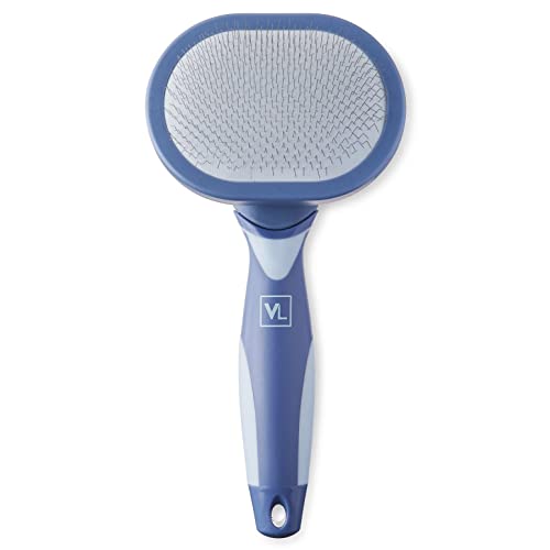 Vibrant Life SLICKER BRUSH + CLEANING COMB MEDIUM to LONG COATS DOGS Deshedding BrickSeek