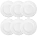 Doriantrade 6 Stück Essteller Speiseteller Teller flach 27 cm 6er Set Roma Porzellan Haushalt Gastronomie Geschirr