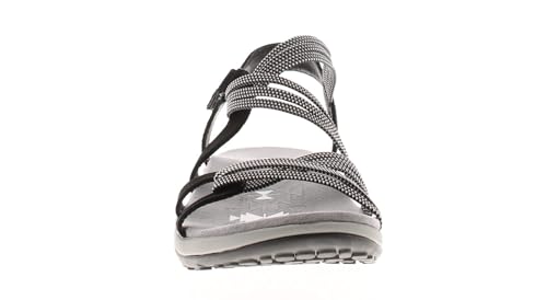 Skechers Reggae Slim Summer Of Fun Black & White Gore/Black Durabuck3