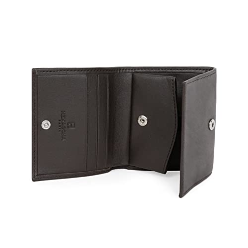 Hexagona Paris - Porte-Monnaie - pour Homme - Collection Soft - Marron - en Cuir de Vachette Souple - Porte-Monnaie - Portefeuilles et Porte-Cartes Homme -...