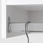 Modular Closet System, 46" Wide Organizer With Towers and Hanging, Wood Tower Storage for Walk In Closets, Wall Mounted Wardrobe Kit, Bedroom, White - Image 5