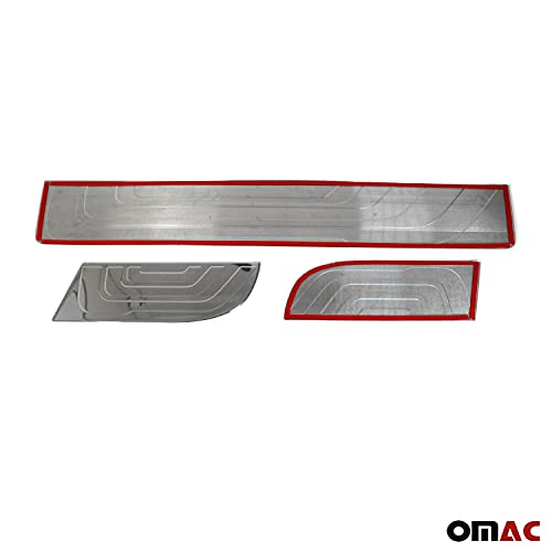 Omac Door Entry Guard Trim Fits Mb Sprinter W907 2019-2020 Stainless Steel Chrome Door Sill Scuff Protect Cover Plate Trim 3 Pcs. | Automotive Interior Accessories #TOP7