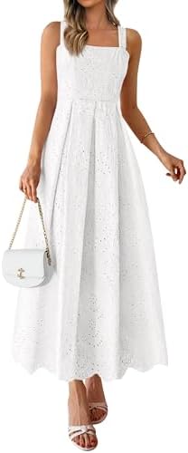 PRETTYGARDEN Womens Sleeveless Maxi Summer Dresses 2026 Hollow Ou...