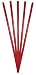 High Density Polyethylene (HDPE) Plastic Welding Rod, 3/8" x 1/16", 5 ft, Red