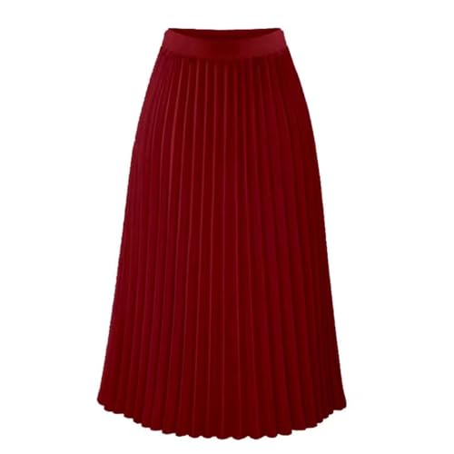 Jupe d'été blanche mousseline fluide et ample rose taille 48