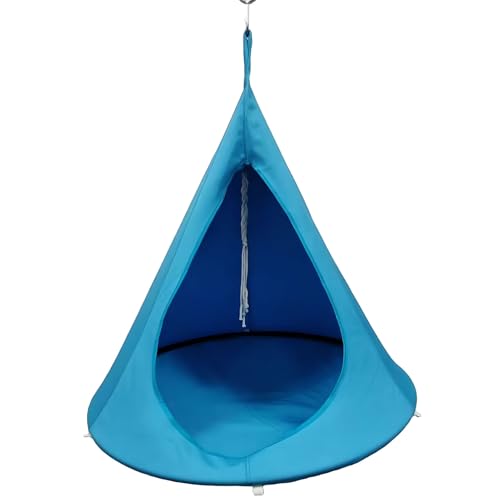 Hamaca de camping portátil para exteriores, con cojines, peso máximo de 100 kg, ideal para senderismo y viajes, 100 x 110 cm, gran espacio