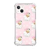 Taywry Pink Santa Phone Case Compatible with iPhone 15, Vintage Christmas Santa Claus Phone Case for iPhone 15, Trendy TPU Phone Case Cover