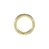 Craft County saldati O-ring in ottone – ideale per fai da te, gioielli, e più 2 Pack 3/4-inch