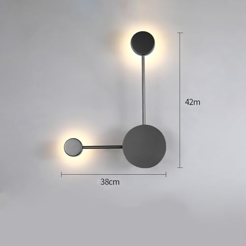 Iluminación minimalista de aluminio y acrílico con acabado negro mate de lujo 2