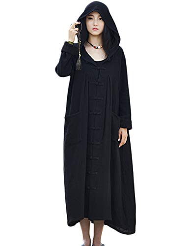 Manteau léger en lin et coton haut de gamme style boutonnière grenouille chic