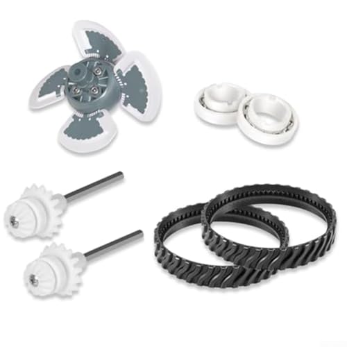 MeevrgR Kit de afinación de piscina para Zodiac para Baracuda MX8 y MX6, R0796200, incluye motor, pistas, ejes de transmisión y rodamientos, goma + metal