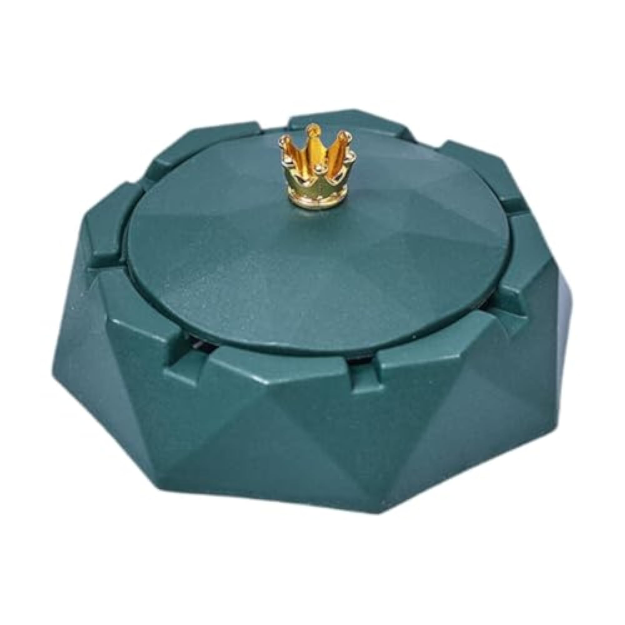 Large Capacity Desktop Ashtray with Lid
