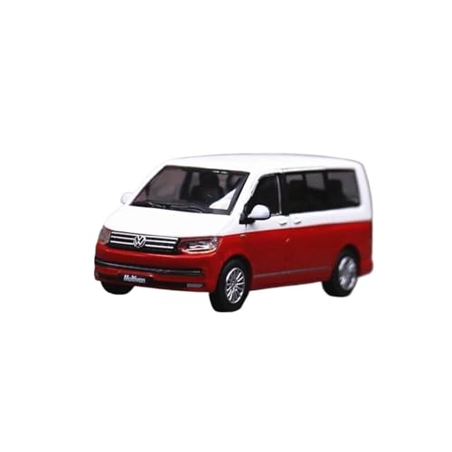 Modelo de Coche Vintage 1/64 para Volkswagen Multivan MPV Simulación Aleación Furgoneta Modelo Coche Clásico Colecciona Recuerdos Nostálgicos Decoraciones de Mesa(Red)