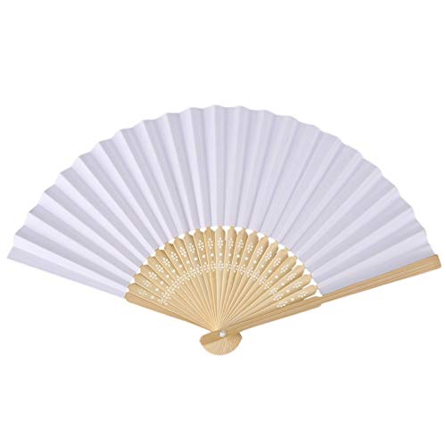 Cadeau de mariage original : lot de 70 éventails pliables en papier