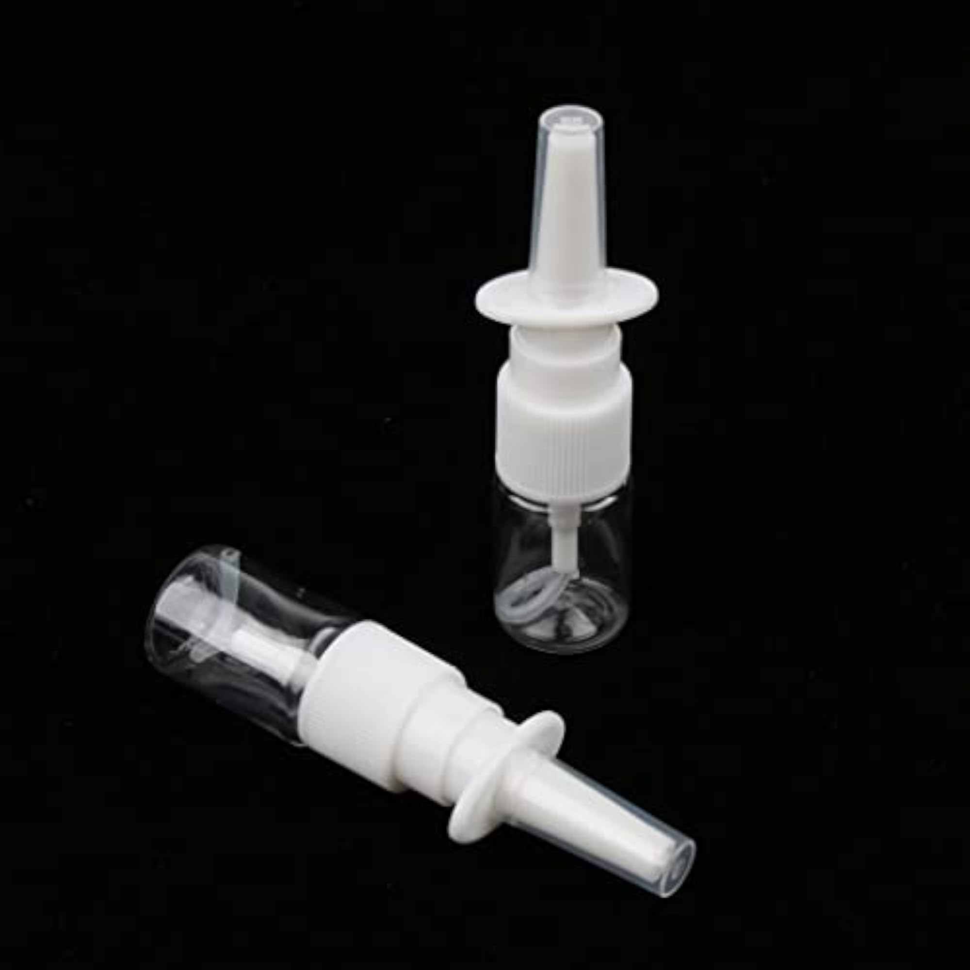 100 Pieces 5ml Mini Poly Nasal Spray Bottles Fine Mist Sprayer Pump Clear