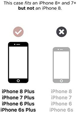 LuMee Duo Phone Case, Metallic Rose | Front & Back LED Lighting, Variable Dimmer | Shock Absorption, Bumper Case, Selfie Phone Case | iPhone 8+ / iPhone 7+ / iPhone 6s+ / iPhone 6+