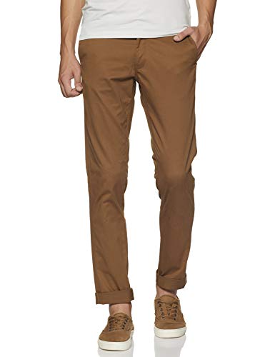 Image of Indian Terrain Men's Slim Casual Trousers