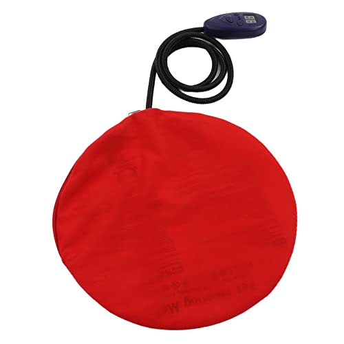 BUHB Chien Chat Tapis Chauffant Coussin Chauffant pour Animaux de Compagnie Non Statique Arrêt Automatique Faible Consommation d'énergie 100-240 V pour Chambre (Rond 30cm / 11.8in Prise UE)
