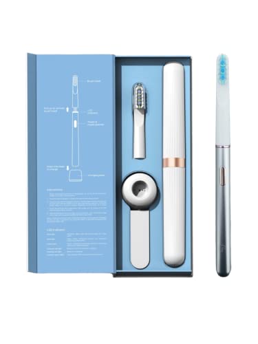 Special Progress, spazzolino elettrico sonico, con custodia da viaggio e 2 testine pulenti per 180 giorni, durata della batteria di 60 giorni dopo una ricarica completa in solo 2 ore.
