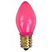 Northlight Pack of 25 Opaque Purple C7 Christmas Replacement Bulbs