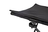 KingCamp Erhöhtes Hundebett Hundeliege Outdoor Haustierbett Haustierliege Atmungsaktivem Mesh & Wildledermatte & Rutschfesten Füßen für Reisen Garten Outdoor Indoor, Schwarz 121 × 68 × 30 cm