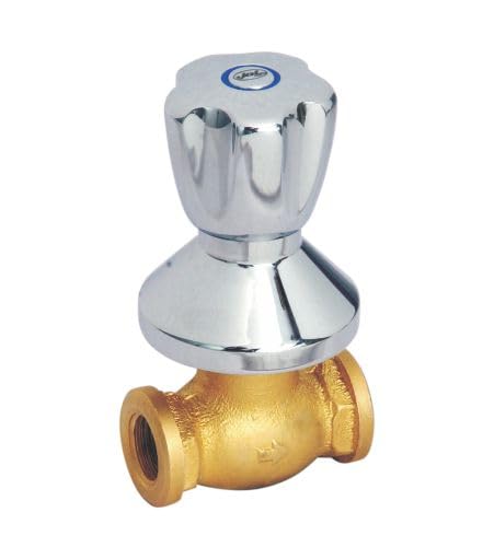 JAL Kaveri Concealed Stop Cock ‘Threaded-Cap’ 15mm Faucet | Stainless Steel | for Bathroom & Kitchen | Anti Rust | Chrome