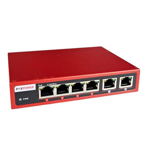 Image of 4 Port Unmanaged 802.3bt POE++ Extreme Power Gigabit POE Switch, 90 Watts on Each Port, 250 Total Watts Budget, 2 Additional Uplinks, 10 /100 /1000, UL Listed TAA Compliant