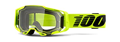 100% ARMEGA Premium Protective Goggle (Nuclear Citrus - Clear Lens)