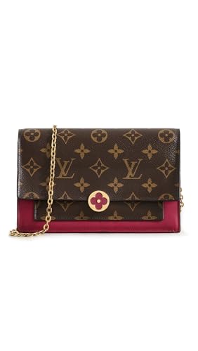 WHAT GOES AROUND COMES AROUND Womens Pre-Loved Louis Vuitton Monogram Flore Chain Wallet Purple One Size