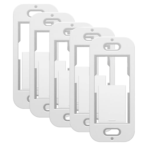 Hwborsix 3PCS Remote Wallplate Bracket Compatible with Lutron Pico Remote Seamless Remote Snap in Installation Wall Bracket for Lutron Smart Switch - White (5)