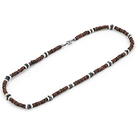 LOCAL LEAGUE Tropical Wood Beaded Necklace Cover