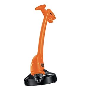 Black+Decker GL360 Grastrimmer (350 W, 25 cm maaibreedte, tweehands-uitvoering, draadverlenging via automatisch tippen)