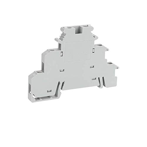 Bornes, 10pcs Rail Din Bornier Terminator DIKD-1.5 Trois couche 3 Capteur de niveau actionneur Triple Connecteur de fil pour un sertissage précis
